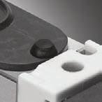 Positive-locking seal integrated into the valve.