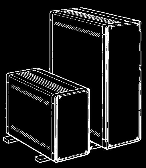 DIPLOMAT Caseframes: vertical and fan plinth versions DIPLOMAT CASEFRAMES - 3u Vertical basic CASES The vertical DIPLOMAT caseframes are