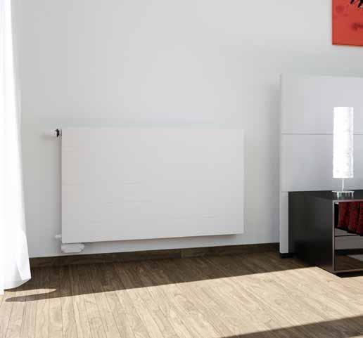 RADIK RC LINE VKL užité Popis The model RADIK RC LINE VKL is a panel radiator with a flat front panel with fine horizontal grooves, in the version RADIK RC and in the version VENTIL KOMPAKT, which