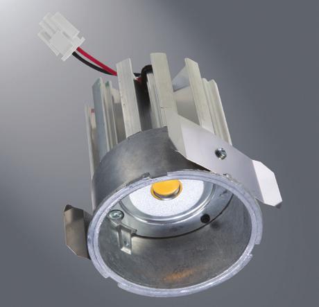 HALO H4 LE Series 2nd Generation LE Light Engines The Halo H4 LE is a family of 4 aperture recessed downlights with H457 series housings designed for use with Halo EL406 Series LE Light Engines and