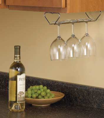 50-FN shown) Stemware older See page 71 for recommended cabinet dimensions and clearances. INE RACKS *Total product depth is dependent upon positioning of front and back pieces. ** Eco-Friendly.