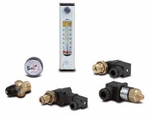 Pressure/Vacuum gauges - Clogging indicators: visual,