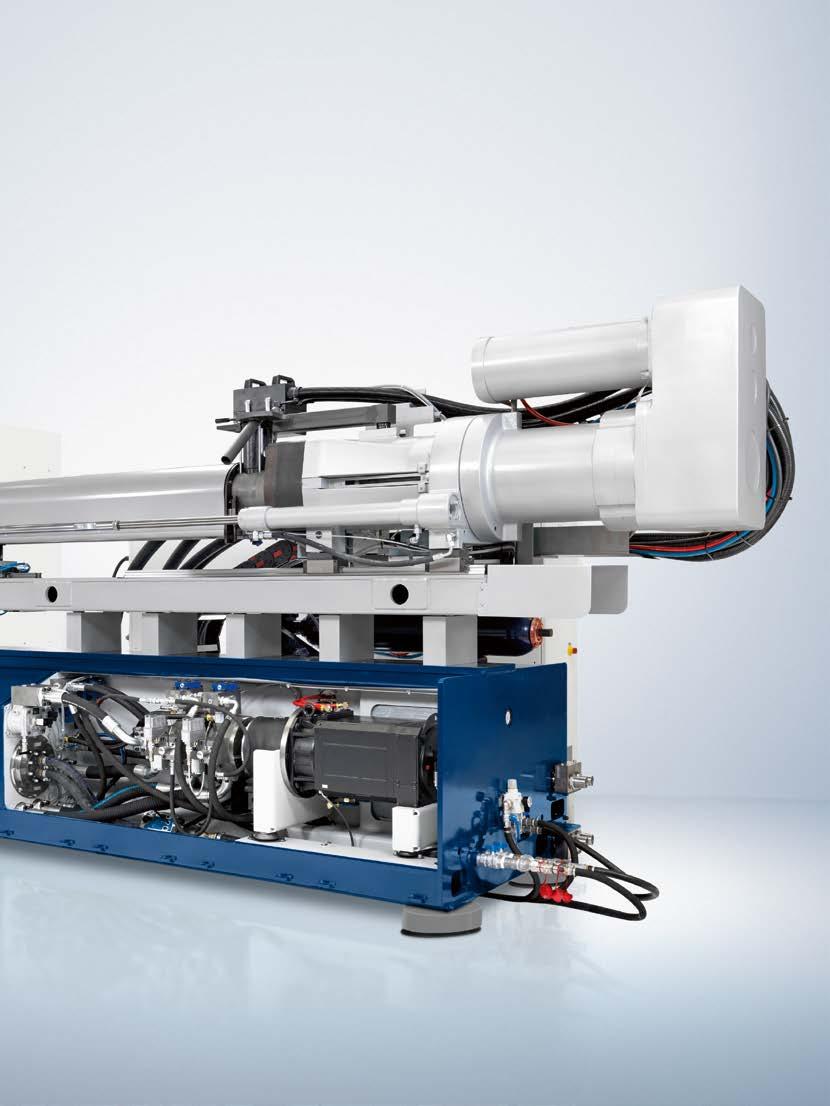 14 Machines of the ELIOS Series Injection Unit Simplified changing of the plasticizing