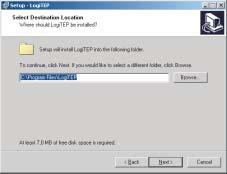 USING THE PROGRAM TO CONTROL THE LOGITEP TOOL Installing the LogiTEP software Choose the language.