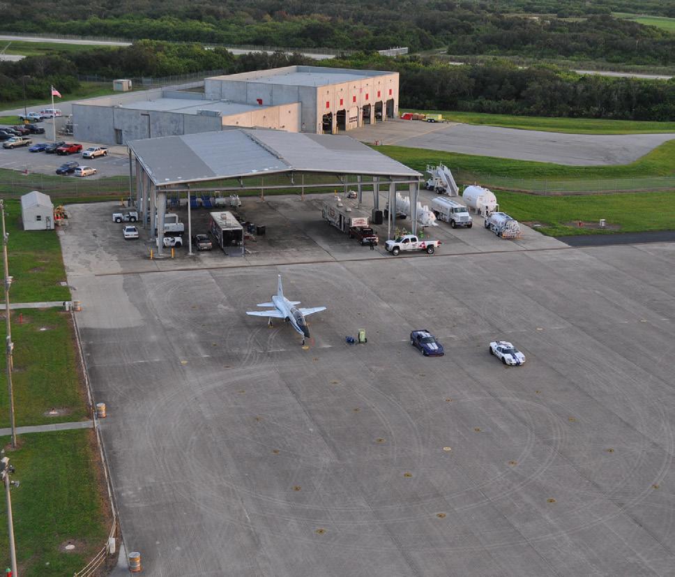 NASA Shuttle Landing Facility Staging Area.