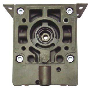 Insert 5/8" socket through port in endplate (2) engaging hex connection on air piston (4).