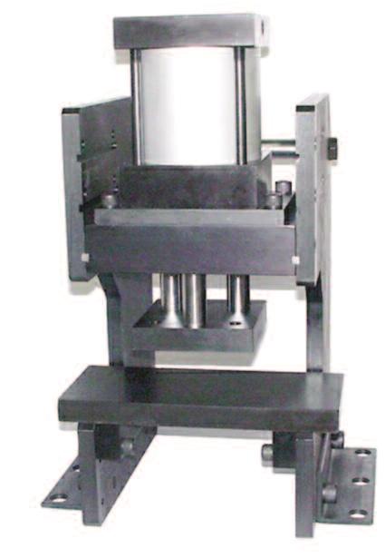 00 Bore Single-Stage Triple Rod Cylinder and Tooling Plate Heavy Duty Bench Top Press Features Technical Heavy duty STEEL keyed & bolted construction.
