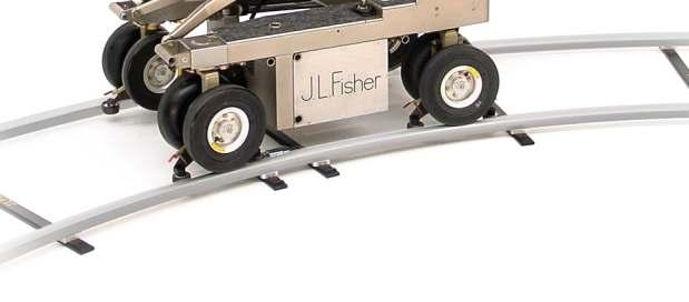 available in similar sizes and diameters as the round tube track. Please call J.L. Fisher for sizes and availability.