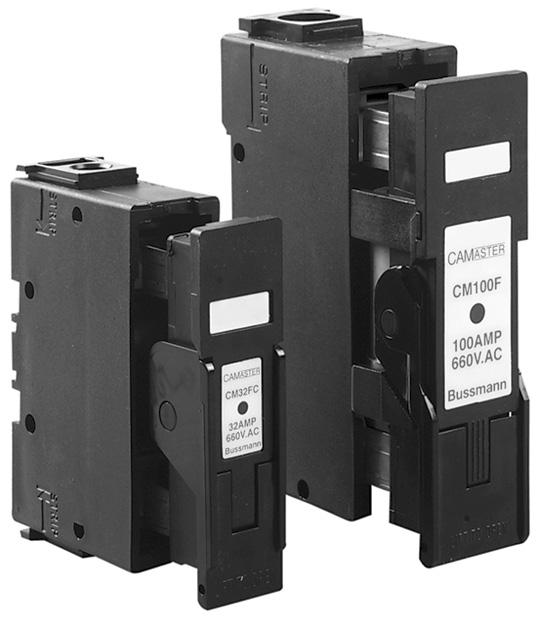 IE and ritish Standard fuses 5 HR fuse holders Master The ussmann series Master HR fuse holder features a unique cam-action for easy fuse removal while allowing significantly improved contact