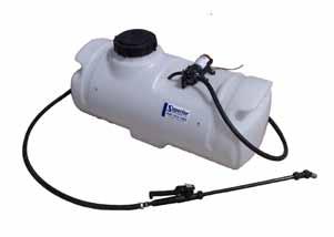 All of our spot sprayers have a built-in hose wrap and a sump for complete