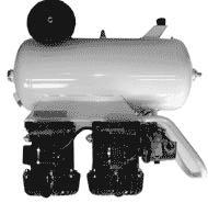 safety-valve, airintake filter and a handle for balanced carrying. VAL-AIR 50-24-AL ½ HP, 6 GAL. TANK 2.