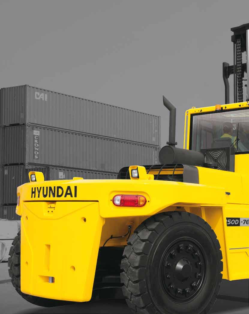 NEW criterion of Big Forklift Truck Hyundai introduces a new line of 7E-series diesel
