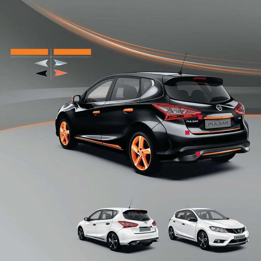 Combine, define, refine invent your own look for Pulsar with the Nissan Design Studio.