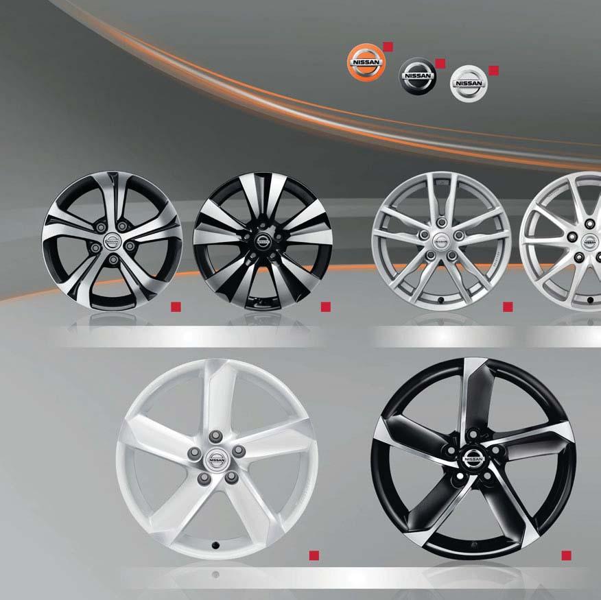ALLOY WHEELS Roll out your designer finish on bespoke alloy wheels with matching or contrasting centre caps. Choose between different sizes, 5 different designs and a wealth of colour combinations.