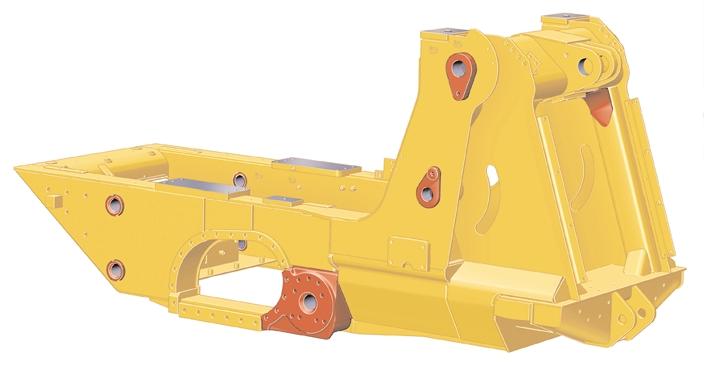 Structure Box-section main frame is designed to handle heavy loads, while Z-Bar linkage maximizes breakout force.