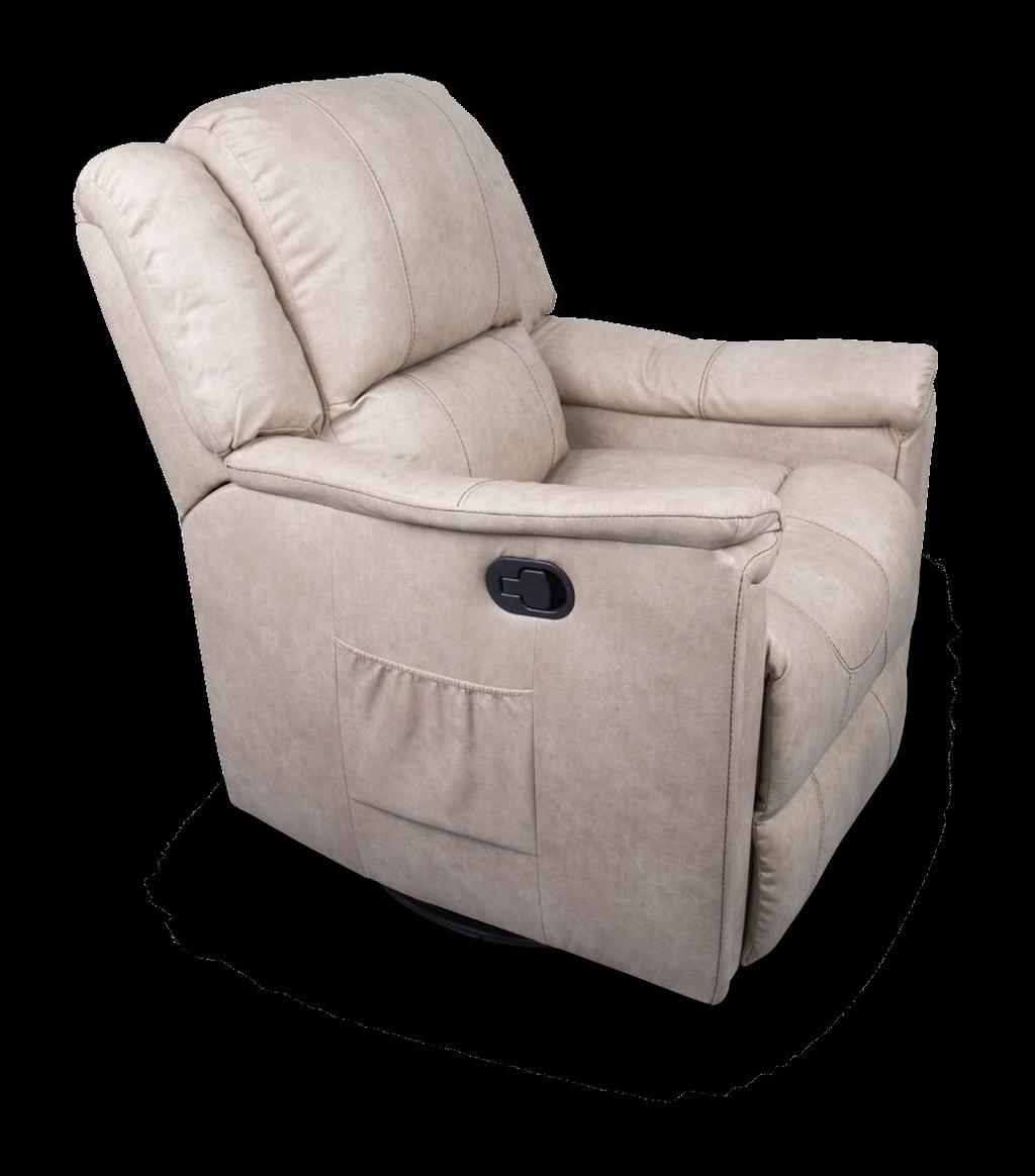 SWIVEL GLIDER RECLINERS The Swivel Glider Recliner features luxurious heated seats and a