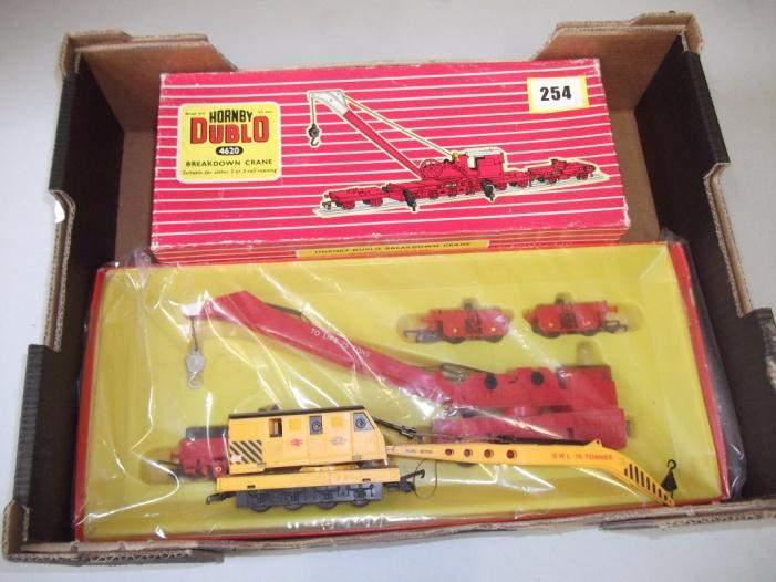 Hornby Dublo - Breakdown Crane 4620 (boxed) & later Hornby