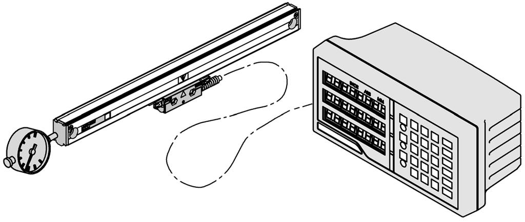 ENC150 Connecting Route the cables with slack loops to allow for axis motion. Secure excess cable by fastening with clips or ties. Attach the linear encoder connectors to the readout.