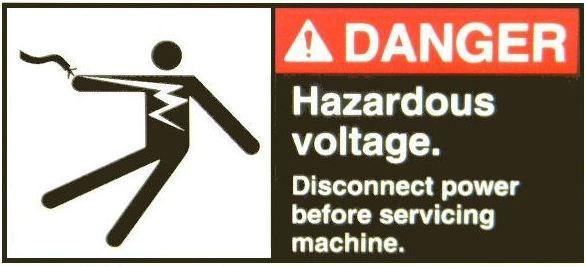 SAFETY Electrical Read the safety notices before operating welder Due to potential dangerous electrical input and output the equipment must be disconnected from all incoming power when servicing.