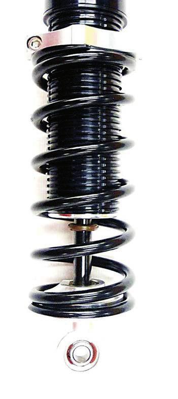The entire line of springs has the same number of coil winds within ½ of a turn. This creates a constant spring frequency when changing from one spring to another spring.