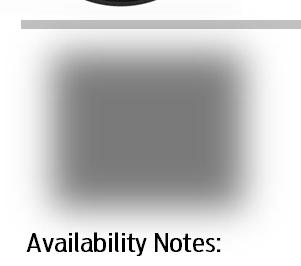 Availability Notes: Key: =