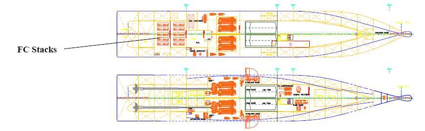 Case Ship 1 FCship: onboard power generation