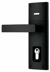 TARNISH RESISTANCE LOCKABLE WITH KEY MECHANICAL GUARANTEE Trilock entry lever set Double cylinder 895TLEBG 895TLE BG Also available in single