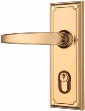 side provides a sleek modern look Interior assembly features key cylinder and push button access TARNISH RESISTANCE LOCKABLE WITH KEY