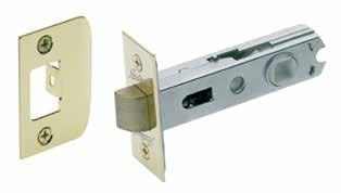 Gainsborough tubular latches and deadbolts Dual Sprung Tubular latches The self-aligning cam allows for easy installation with door hardware 60mm and 70mm backset D strike plate options available