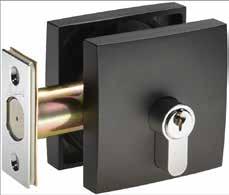 Deadbolt square rose Throw: 20mm Patented snap-on system for concealed fixing 60mm backset LIMITED TARNISH RESISTANCE SUITS G2