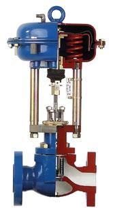 The High-performance control valve BR 12 is used in automated industrial installations to control the flow of steam, gases and liquids.