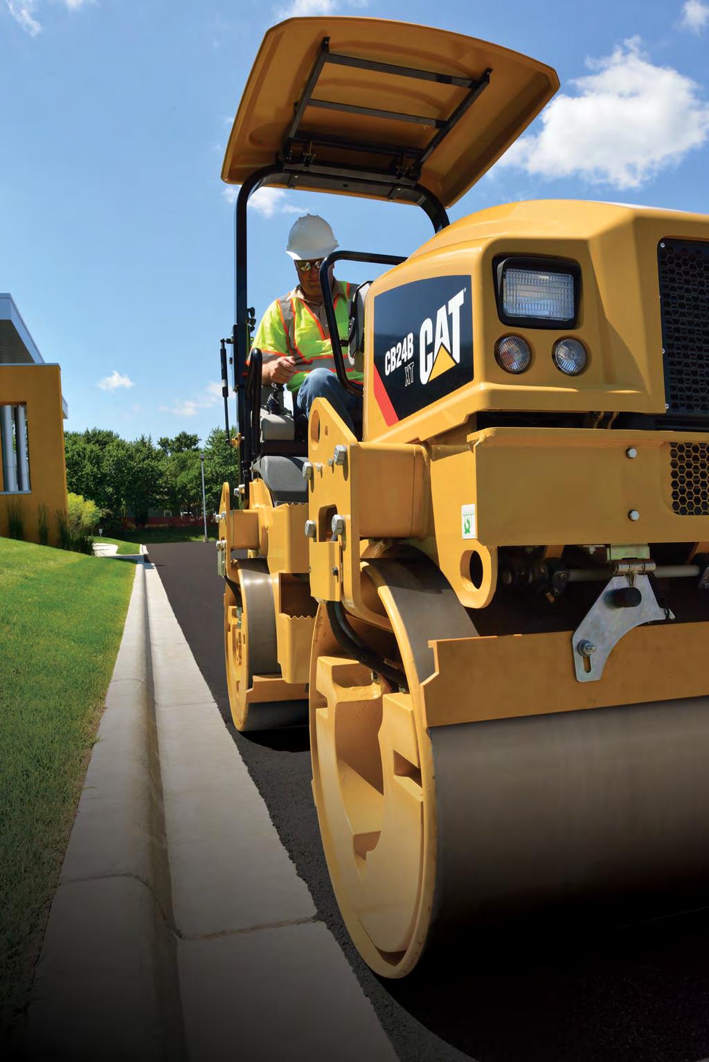 utility Rollers Big features in small packages. As stand-alone units or as complements to high production tandem rollers, Cat Utility Rollers set the standards for versatility and reliability.