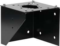 Mounts are constructed of heavy-gauge, coated steel and include mounting hardware.
