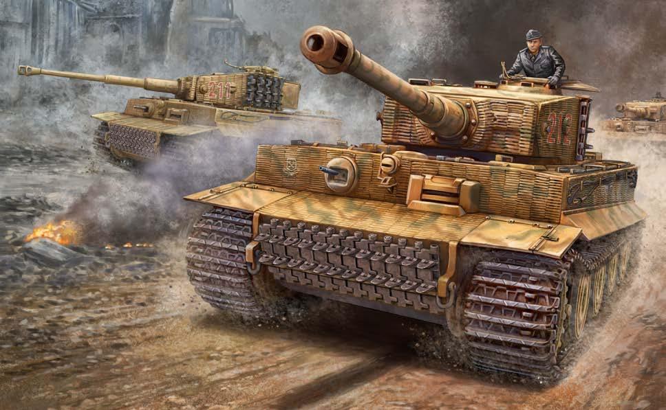 GERMAN ARSENAL TANK TEAMS Armour Name Mobility Front Side Top Equipment and Notes Weapon Range ROF Anti-tank Firepower Heavy Tanks Tiger I E Slow Tank 9 8 2 Co-ax MG, Hull MG, Protected ammo, Wide