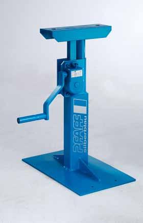 ing jack model HB 1000 The stable lifting jack for supporting tube and bar material. The removable supporting roller facilitates sliding of heavy loads.