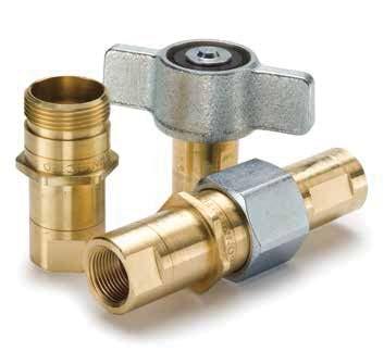 Connect Under Pressure 6100 Series Threaded Connection Flush valves, high flow 6100 Series is a thread to connect, low spill coupling that can be connected under pressure.
