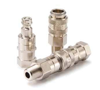 Miniature DM Series Special Purpose-Miniature Double shut-off, push to connect DM Series are special purpose miniature couplings that offer double shut-off and push to connect operation in a small