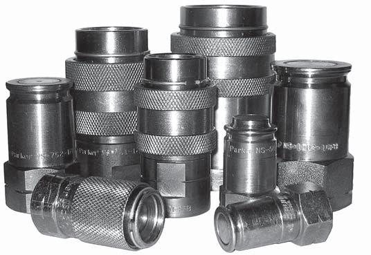 Flush-faced quick couplings NS Series - Steel 3/8" 17.
