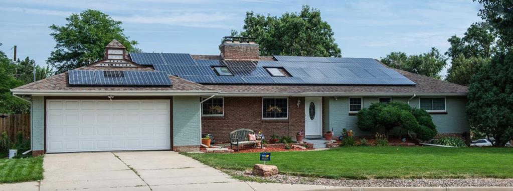 A residential home retrofitted with photovoltaic (PV) panels in Lakewood, CO/ NREL 1 1 INTRODUCTION TO SELF-CONSUMPTION ANALYSIS This report aims at providing a comparative analysis of existing