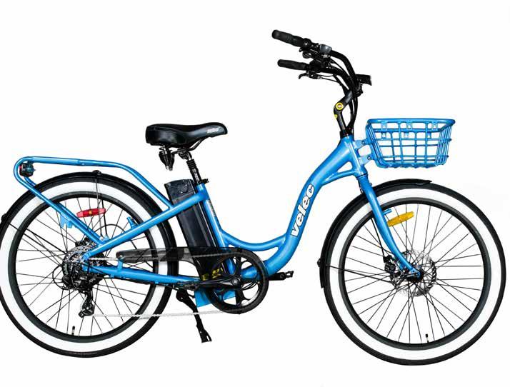 Available colors Velec BC48 / 48v Black Blue Yellow Lime Green Frame Height and Style 16,5 step-through frame LCD Panel 48V/350W Motor Larger seat for maximum comfort The BEACH CRUISER This Velec