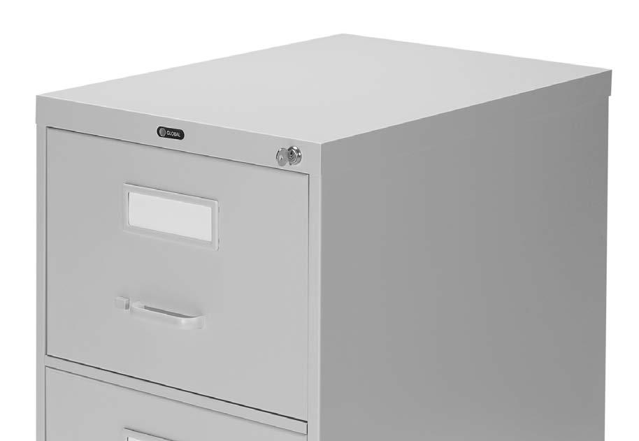 2600 Series Features 26.5 deep drawer cases and color coordinated drawer pulls and thumb latches. Aluminum label holders. Files legal and letter size documents in 2, 3, 4 and 5 drawer heights.
