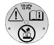 Turn the pressure cap slowly counterclockwise about one full turn. If a hiss is heard, wait for that to stop.