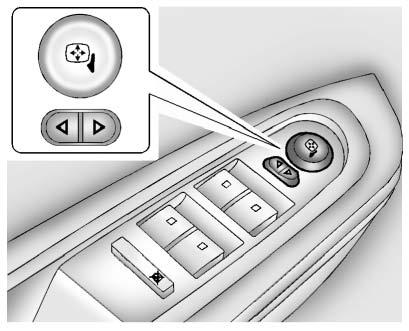 Keys, Doors, and Windows 2-15 Power Mirrors Folding Mirrors For vehicles with manual folding mirrors, push the mirror toward the vehicle.