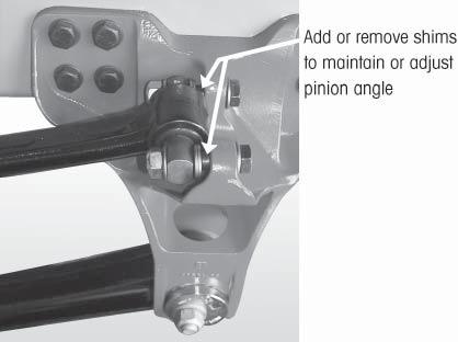 FIGURE 7-5 To check the pinion angle: 1. Verify the suspension is at the proper ride height. Refer to the vehicle manufacturer for proper ride height adjustment procedure. 2.