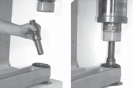 QUIK-ALIGN PIVOT BUSHING DISASSEMBLY You will need: A vertical shop press with a capacity of at least 10 tons. A QUIK-ALIGN pivot bushing installer, remover and receiver tool.