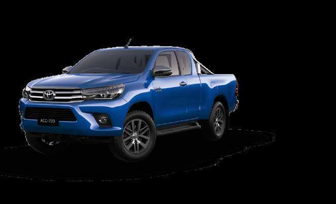 HiLux SR5. 4x4 SR5 Extra-Cab shown in Nebula Blue12 4x4 SR5 Double-Cab shown in Eclipse Black12 The head turning HiLux that packs a powerful punch.