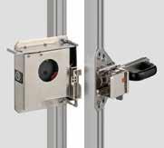 The use of a slide bolt assembly simplifies the installation of the switch on many machine guarding applications and provides an integral handle for operation of the guard door.