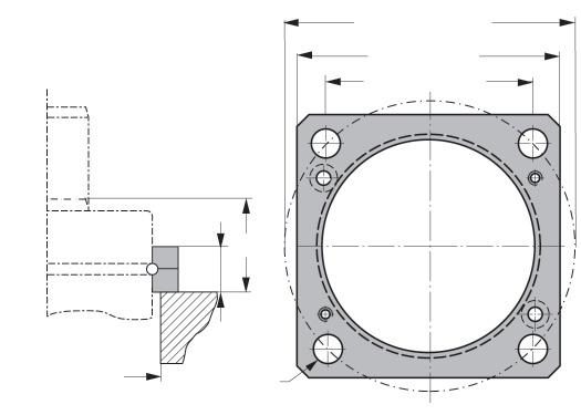 Flange Order Number FCX-1500 Note: Comes complete with screws to mount gas