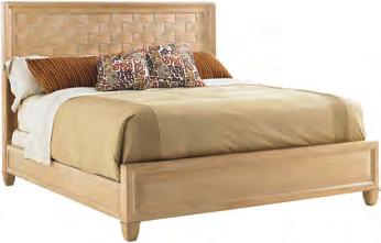 Shown on Page 11 542-134HB NEW CALEDONIA HEADBOARD 6/6-6/0 KING/CALIFORNIA KING Overall Size: 80.5W x 60H in. Metal bed frame required to complete bed; see frame options.