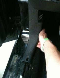 14. Remove the driver side kick panel by grasping it and pulling straight back. (Figure 11).